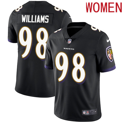 2019 Women Baltimore Ravens #98 Brandon Williams black Nike Vapor Untouchable Limited NFL Jersey